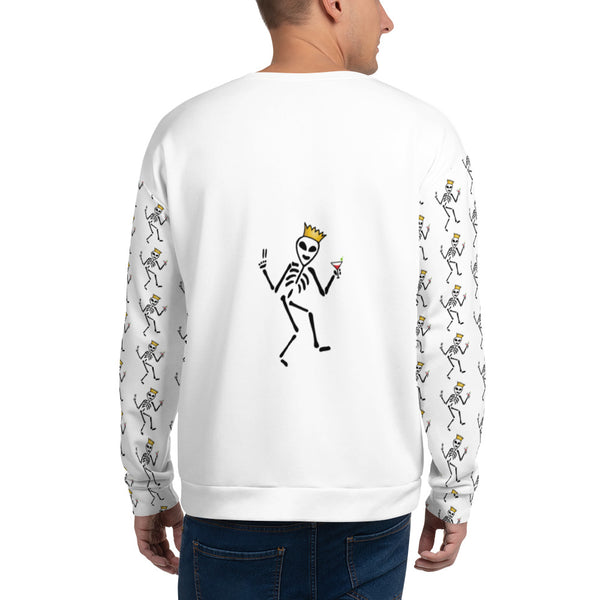 Alien Pattern Crew Neck Sweatshirt