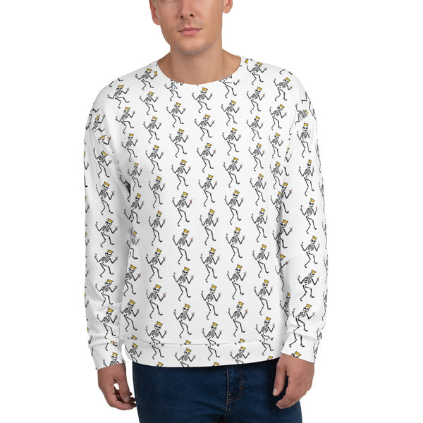 Alien Pattern Crew Neck Sweatshirt